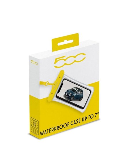 Fiat 500 Bolsa Impermeable IPX8 para Smartphone hasta 7" Amarilla