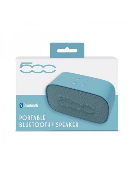 Fiat 500 Altavoz Portátil Inalámbrico Bluetooth Azul