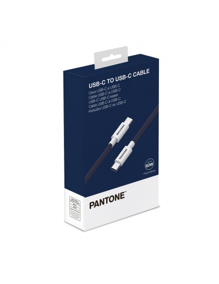 Pantone Cable USB-C a USB-C 60W 2.4A Azul 1.5m