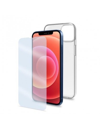 Celly Funda Transparente + Protector de Pantalla para iPhone 14