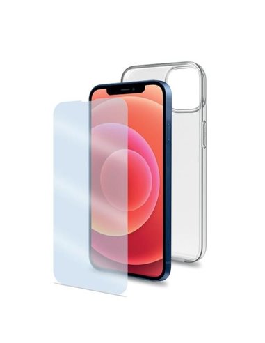 Celly Funda Transparente + Protector de Pantalla para iPhone 14 Plus