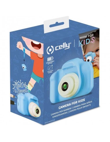 Celly KIDSCAMERA2 Cámara Digital para Niños Azul 3Mpx
