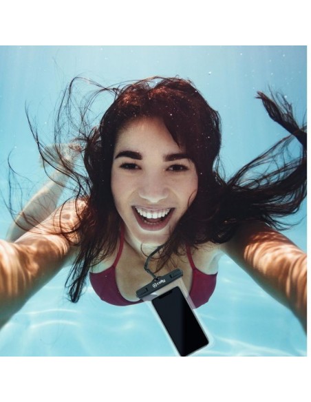 Celly Bolsa Impermeable IPX8 para Smartphone hasta 7" Negra
