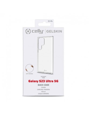Celly Funda Transparente para Samsung Galaxy S23 Ultra 5G