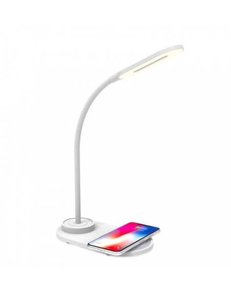 Celly WlLightMini Lámpara Led con Base de Carga 10W Inalámbrica Blanca