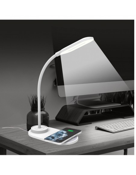 Celly WlLightMini Lámpara Led con Base de Carga 10W Inalámbrica Blanca