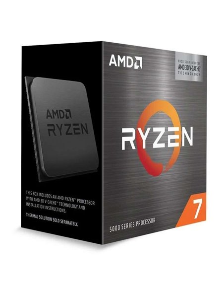 AMD Ryzen 7 5800X3D 3.4GHz Box Procesador sin Ventilador