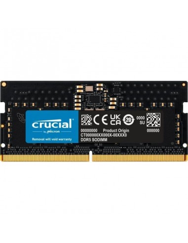 Crucial CT8G48C40S5 DDR5 SO-DIMM 4800MHz 8GB CL40 Memoria