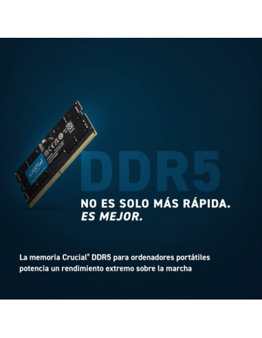 Crucial CT8G48C40S5 DDR5 SO-DIMM 4800MHz 8GB CL40 Memoria