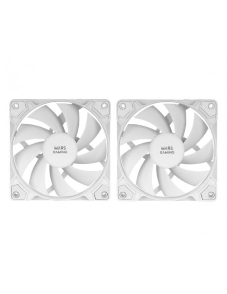 Mars Gaming MF-PROX2 Kit 2 Ventiladores Silenciosos Blanco