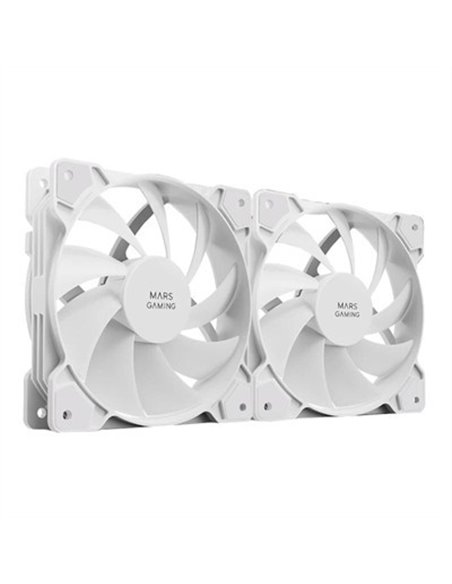 Mars Gaming MF-PROX2 Kit 2 Ventiladores Silenciosos Blanco