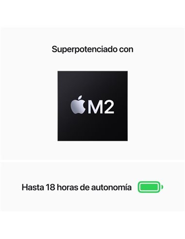 Apple Macbook Air Apple M2/ 8GB/ 512 GB SSD/ GPU Deca Core/ 13.6" Plata