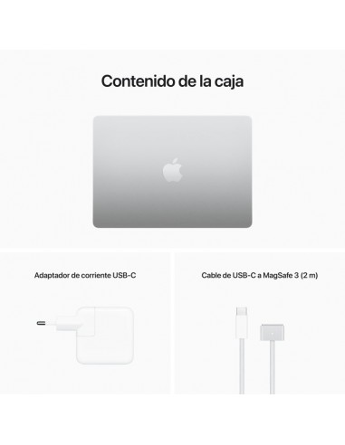 Apple Macbook Air Apple M2/ 8GB/ 512 GB SSD/ GPU Deca Core/ 13.6" Plata