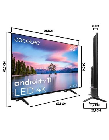 Cecotec A1 Series ALU10043S LED 4K UHD HDR10 43" Televisor