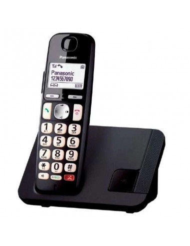 Panasonic KX-TGE250SPB Teléfono Inalámbrico Negro