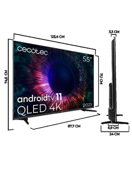 Cecotec V1+ Series VQU11055+S QLED 55" 4K UHD Televisión