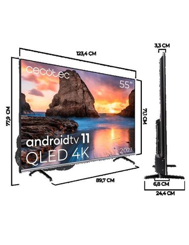 Cecotec V1 series VQU10055S QLED 4K UltraHD 55" Televisor