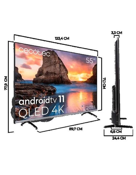 Cecotec V1 series VQU10055S QLED 4K UltraHD 55" Televisor