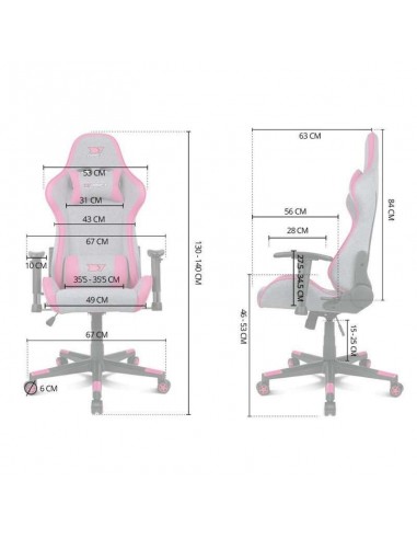 Drift DR90 Pro Silla Gaming Gris/Blanca