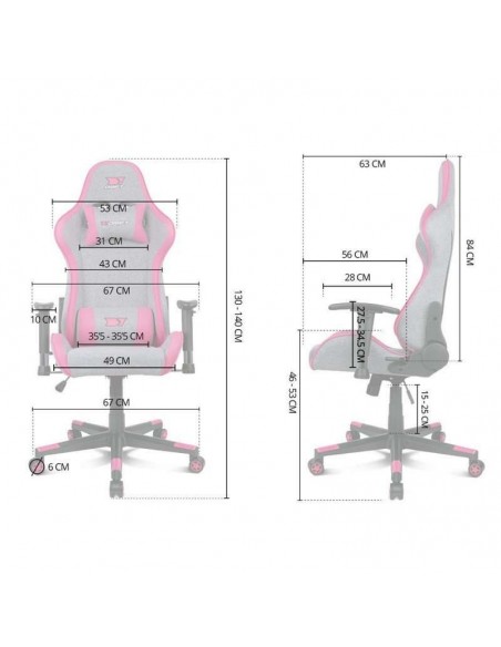 Drift DR90 Pro Silla Gaming Gris/Blanca