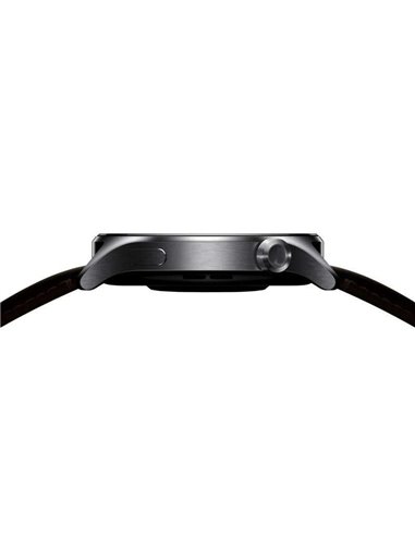 Xiaomi Watch S1 Pro Reloj Smartwatch Plata con Correa de Cuero Marrón