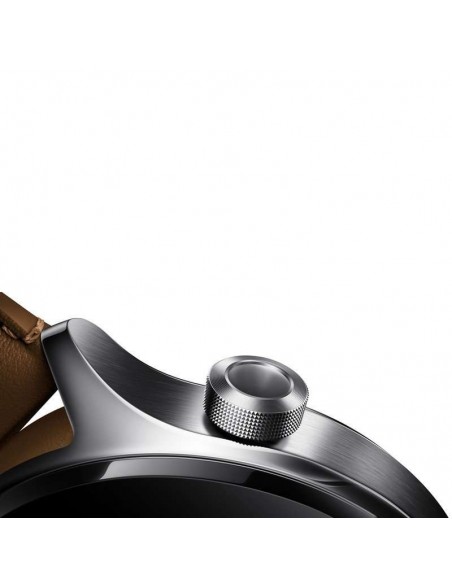 Xiaomi Watch S1 Pro Reloj Smartwatch Plata con Correa de Cuero Marrón