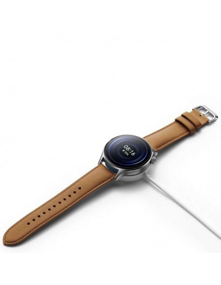 Xiaomi Watch S1 Pro Reloj Smartwatch Plata con Correa de Cuero Marrón