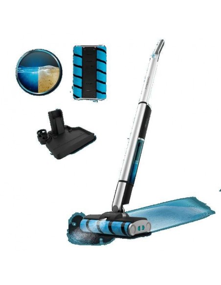 Cecotec FreeGo Wash Twice Spray Fregona eléctrica sin cables Autonomía 40 min.