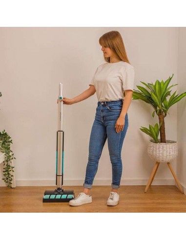 Cecotec FreeGo Wash Twice Spray Fregona eléctrica sin cables Autonomía 40 min.