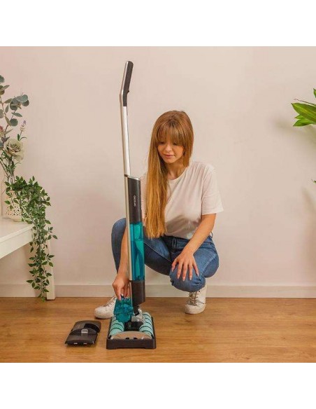 Cecotec FreeGo Wash Twice Spray Fregona eléctrica sin cables Autonomía 40 min.