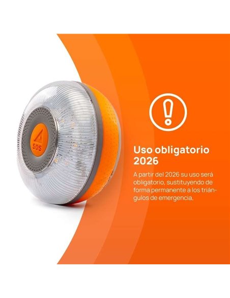 FlashLED SOS Baliza Señalización V16 Conectada IoT Homologada DGT 3.0