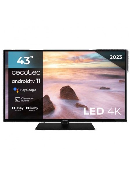 Cecotec A2Z Series ALU20043ZS LED 4K UHD HDR10+ 43" Televisor