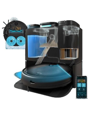 Cecotec Conga 11090 Spin Revolution Home&Wash con base de autovaciado, autolimpieza y secado de fregonas