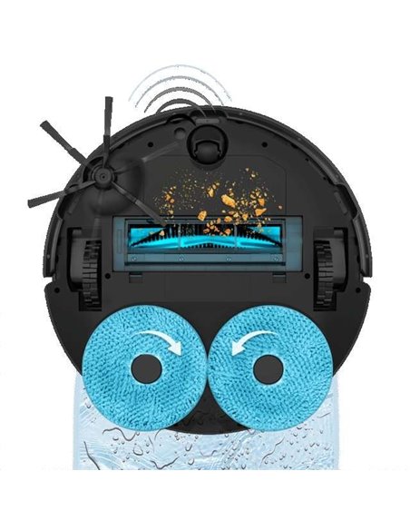 Cecotec Conga 11090 Spin Revolution Home&Wash con base de autovaciado, autolimpieza y secado de fregonas