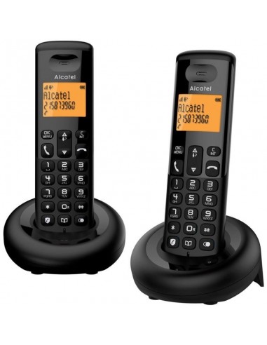 Alcatel DEC E160 Duo Teléfono Inalámbrico Negro