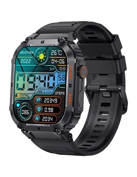 Denver SWC-191B Smartwatch Función llamada por Bluetooth Negro