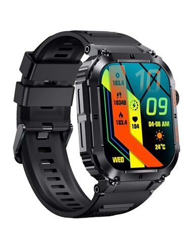 Denver SWC-191B Smartwatch Función llamada por Bluetooth Negro