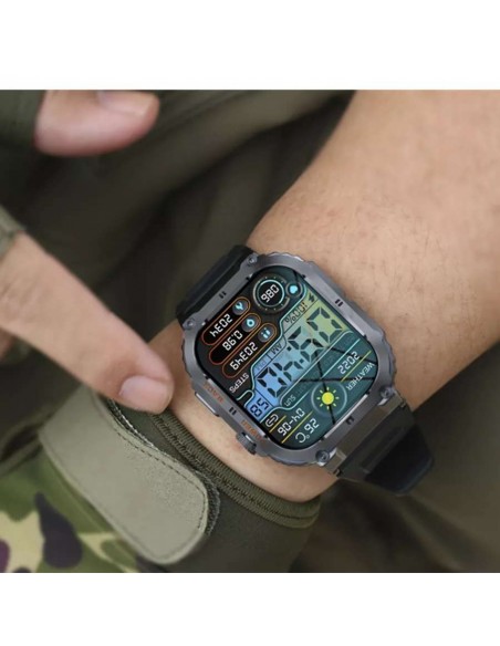 Denver SWC-191B Smartwatch Función llamada por Bluetooth Negro