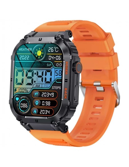 Denver SWC-191O Smartwatch Función llamada por Bluetooth Naranja