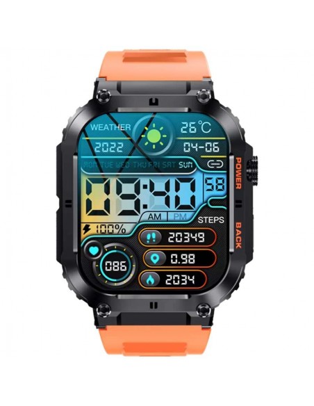 Denver SWC-191O Smartwatch Función llamada por Bluetooth Naranja
