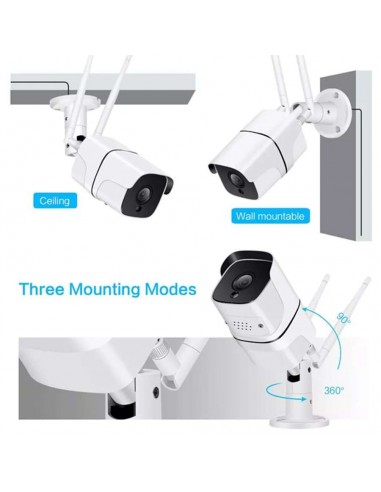 Denver SHO-110 Cámara IP digital para exteriores con LED IR 720p