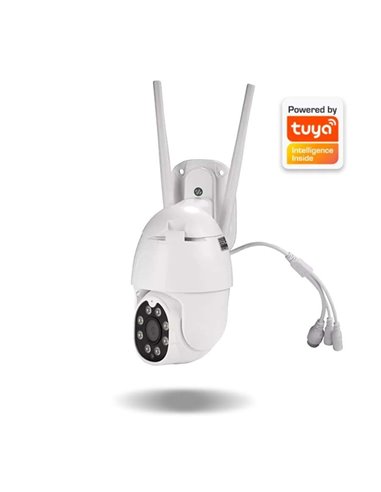 Denver IOC-221 Cámara domo IP digital para exteriores con LED IR 1080p