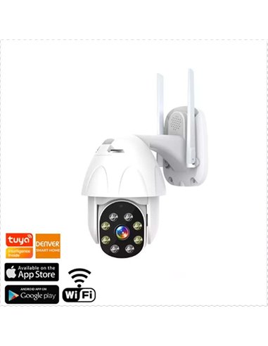 Denver IOC-221 Cámara domo IP digital para exteriores con LED IR 1080p