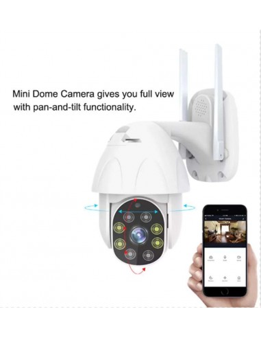 Denver IOC-221 Cámara domo IP digital para exteriores con LED IR 1080p