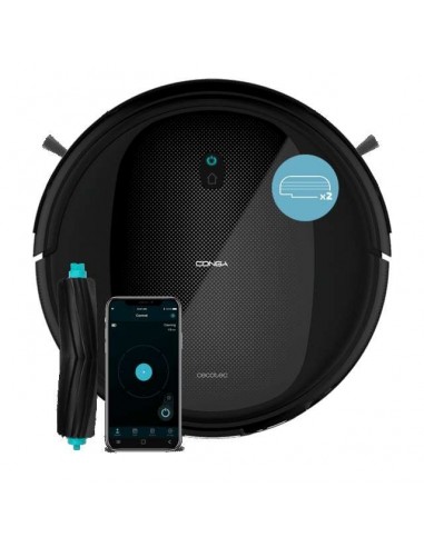 Cecotec Conga Flash Connected Titanium. Robot Aspirador y Friegasuelos