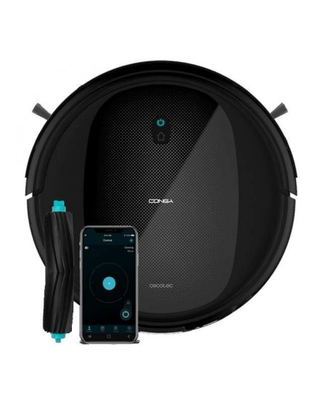 Cecotec Conga Flash Connected Titanium. Robot Aspirador y Friegasuelos