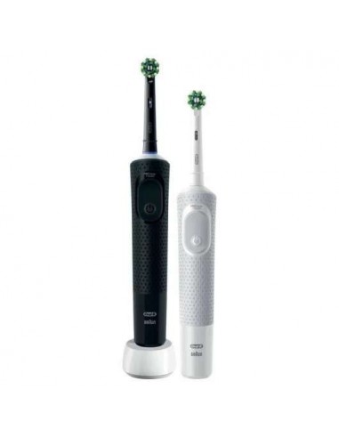 Oral-B Vitality Pro Duo Cepillos de Dientes Eléctricos Negro y Blanco + Cargador