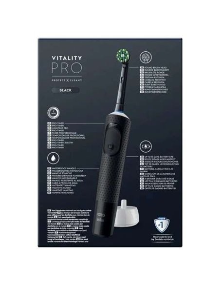 Oral-B Vitality Pro Duo Cepillos de Dientes Eléctricos Negro y Blanco + Cargador
