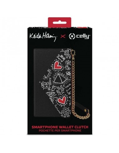 Celly KHPHONEBAG Keith Haring Funda Cartera para Smartphone 6.7"