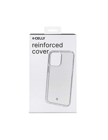 Celly HEXAGEL1056WH Funda Transparente iPhone 15 Pro Max